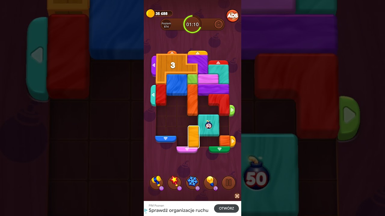 Color Wood Jam Level 874: Color Wood Jam Level 874