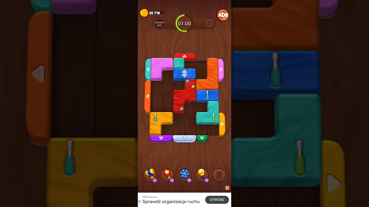 Color Wood Jam Level 875: Color Wood Jam Level 875