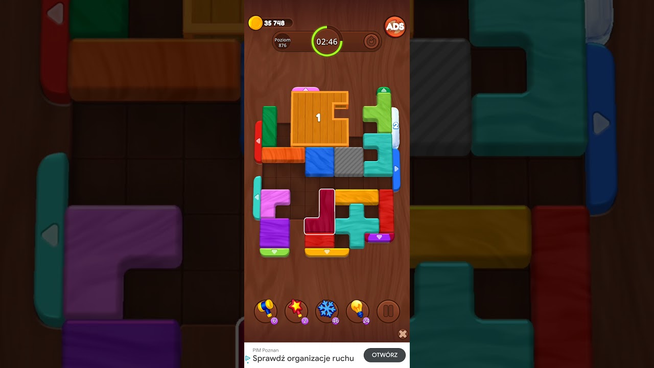 Color Wood Jam Level 876: Color Wood Jam Level 876