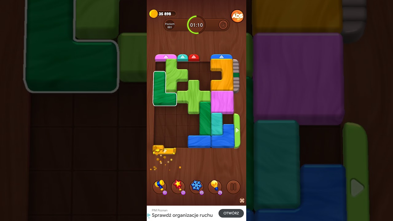 Color Wood Jam Level 881: Color Wood Jam Level 881