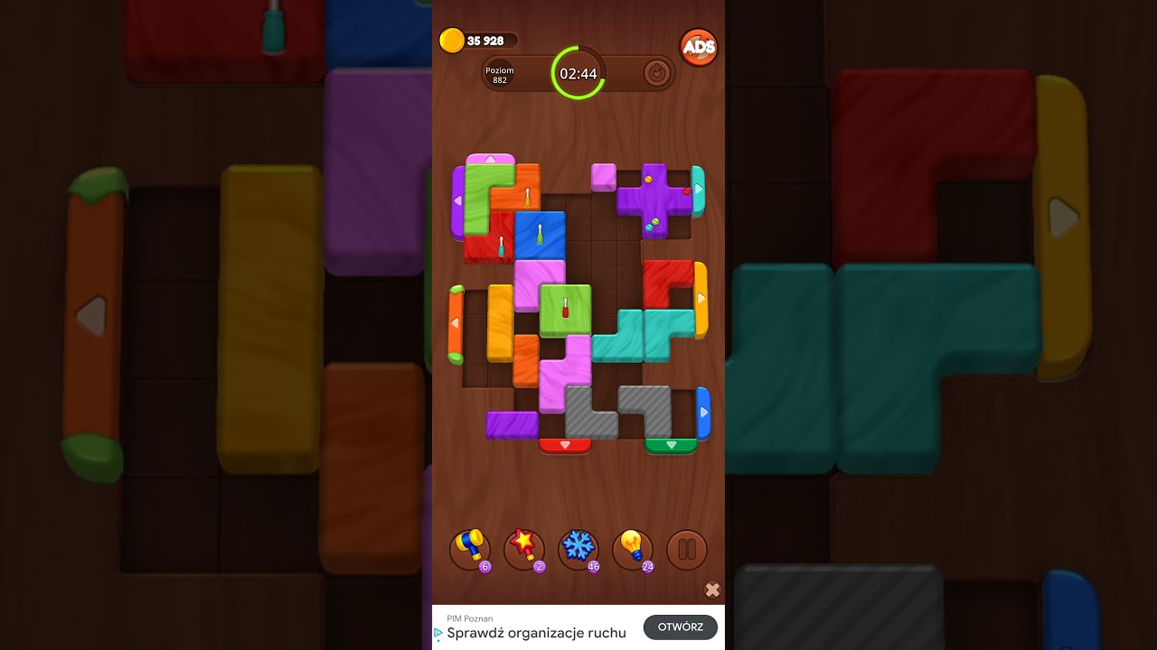 Color Wood Jam Level 882: Color Wood Jam Level 882