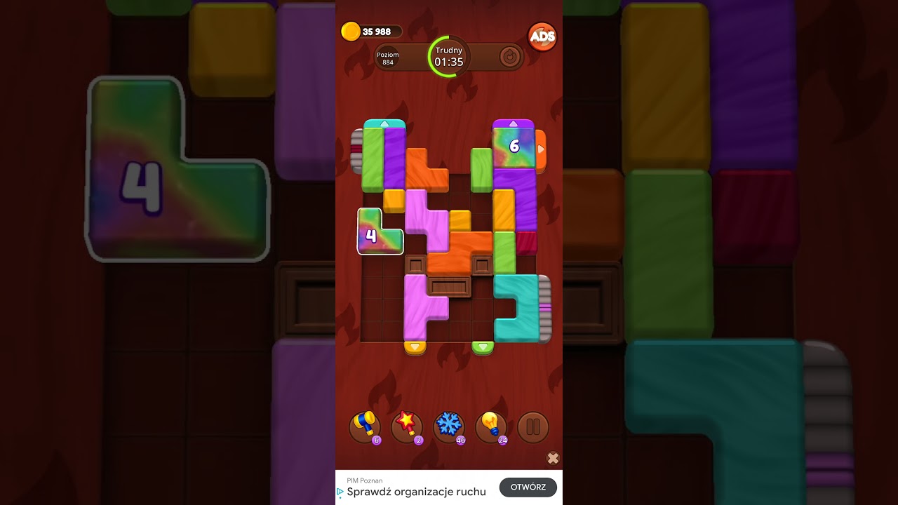 Color Wood Jam Level 884: Color Wood Jam Level 884