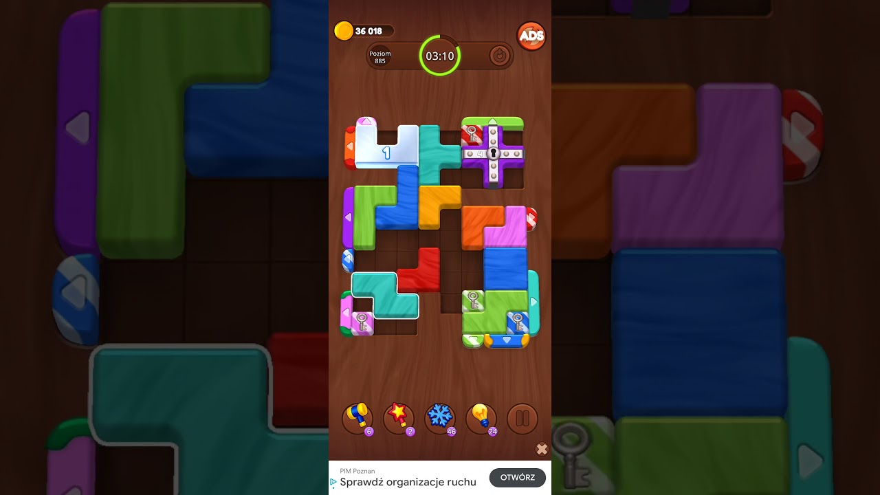Color Wood Jam Level 885: Color Wood Jam Level 885