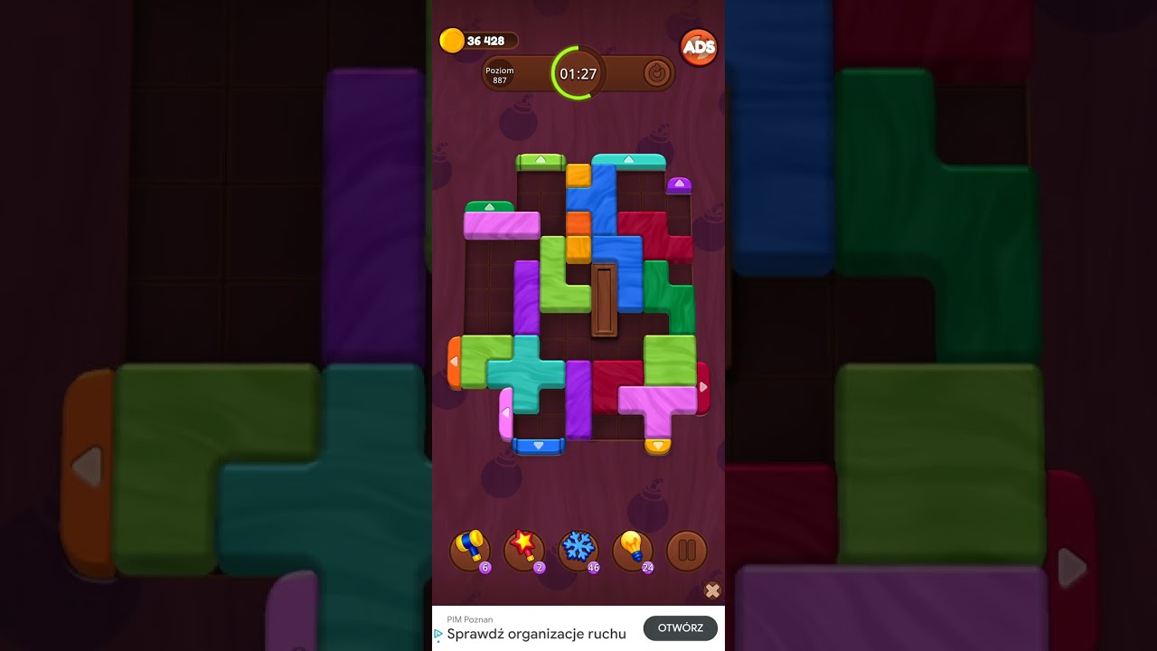 Color Wood Jam Level 887: Color Wood Jam Level 887