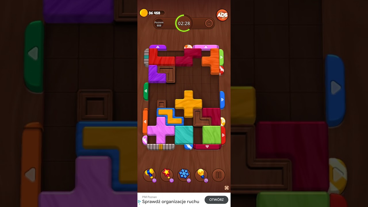 Color Wood Jam Level 888: Color Wood Jam Level 888