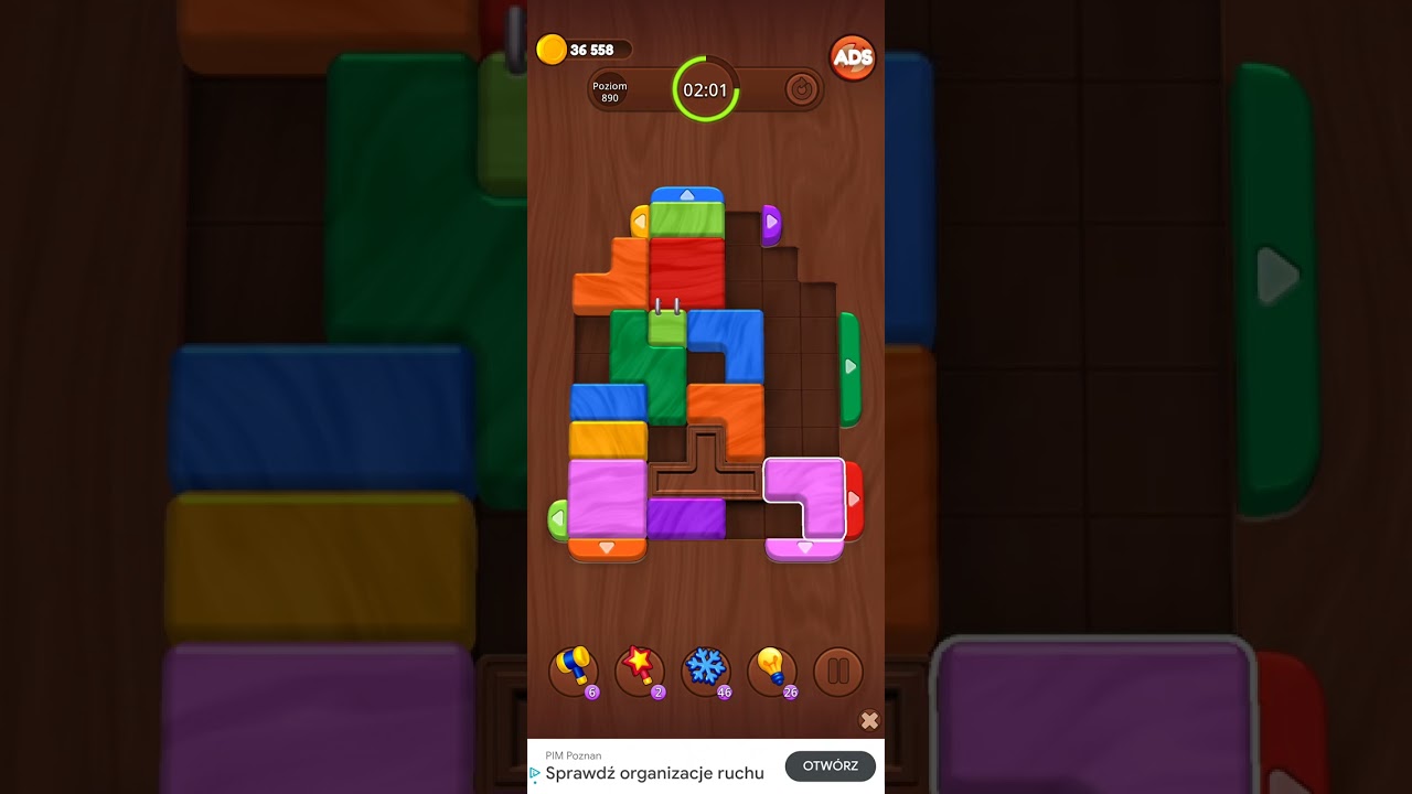 Color Wood Jam Level 890: Color Wood Jam Level 890