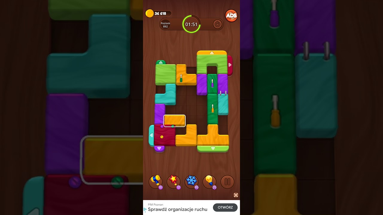 Color Wood Jam Level 892: Color Wood Jam Level 892