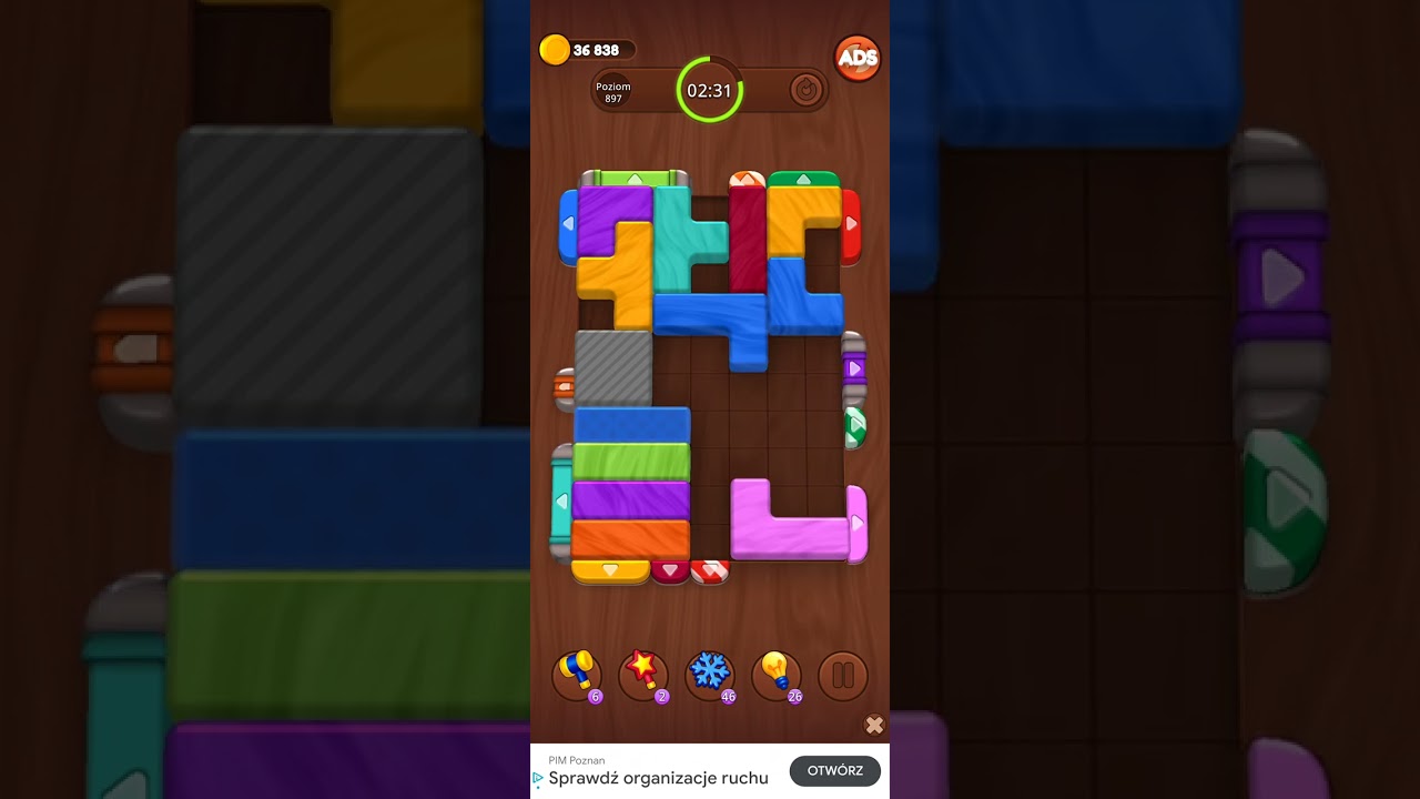 Color Wood Jam Level 897: Color Wood Jam Level 897