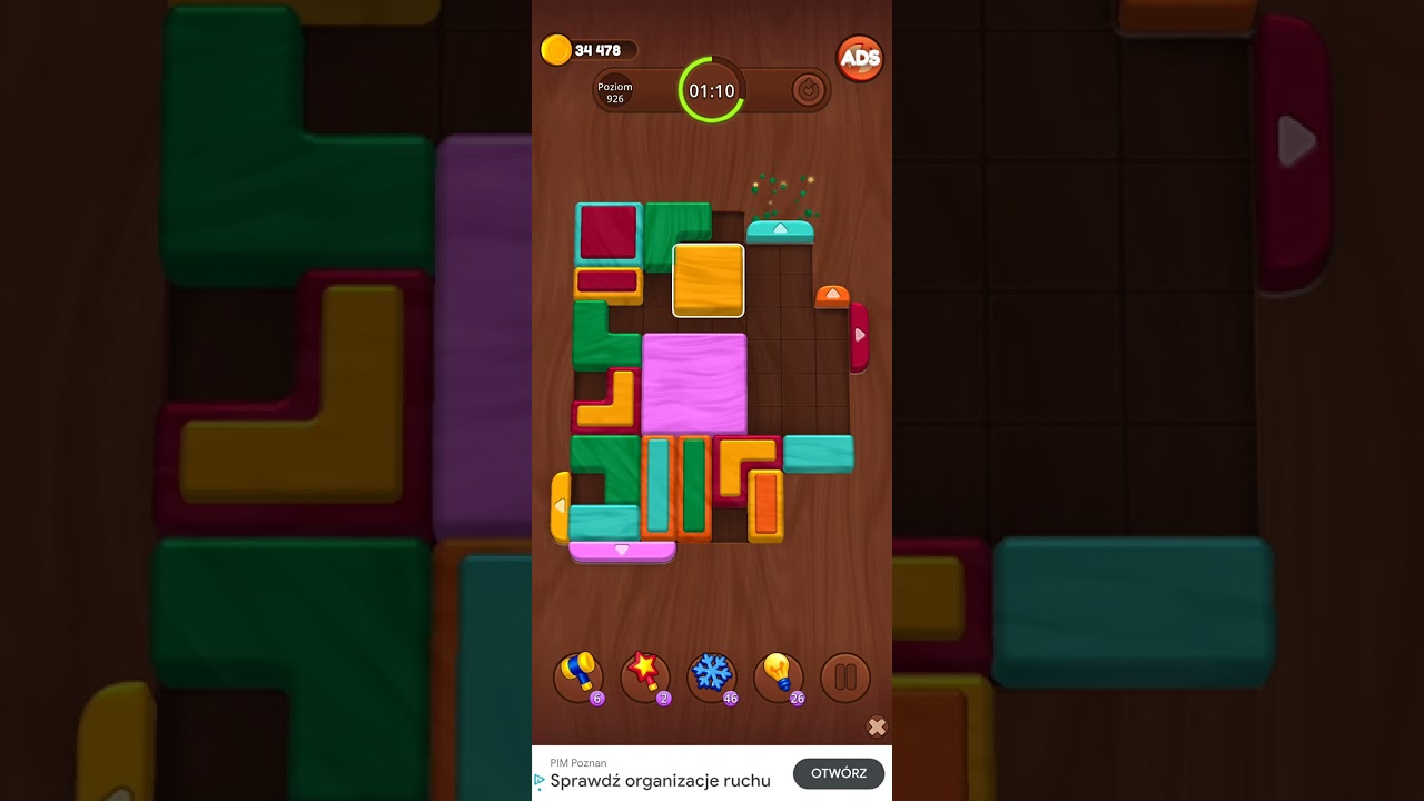 Color Wood Jam Level 926: Color Wood Jam Level 926