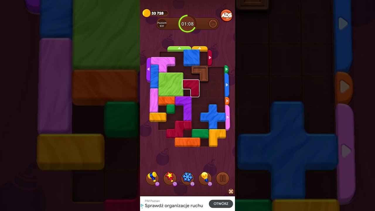 Color Wood Jam Level 931: Color Wood Jam Level 931