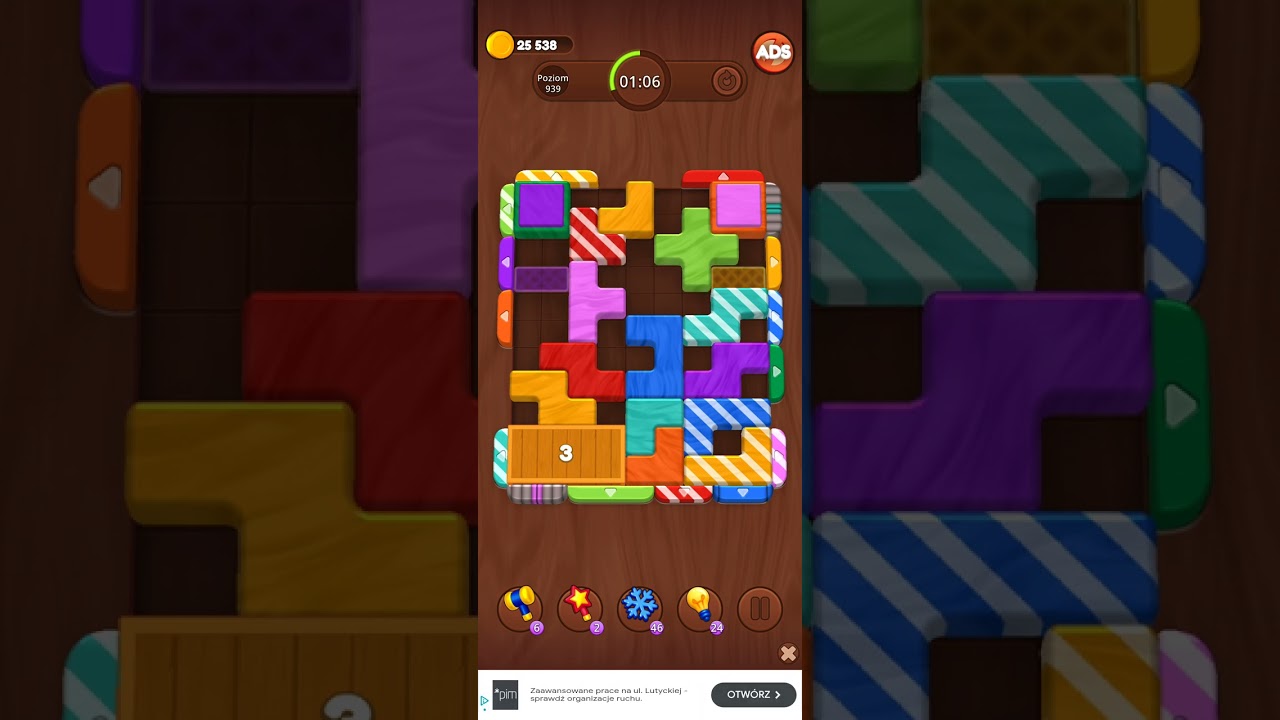 Color Wood Jam Level 939: Color Wood Jam Level 939