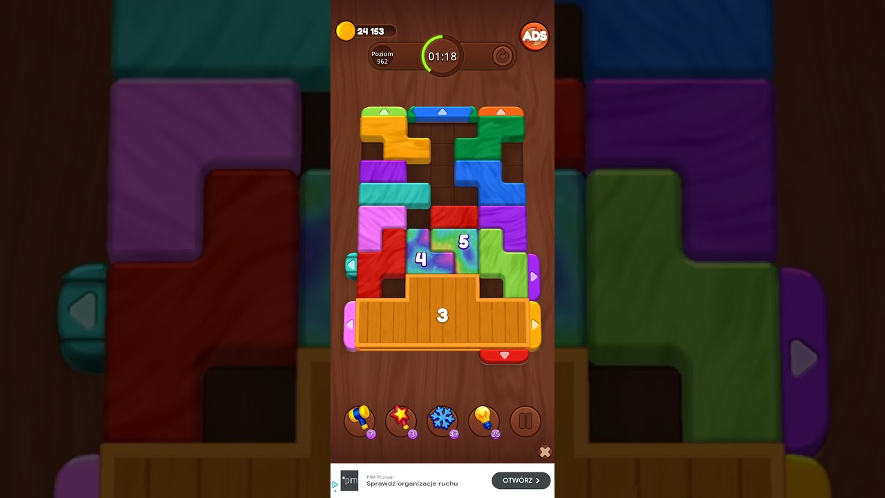 Color Wood Jam Level 962: Color Wood Jam Level 962