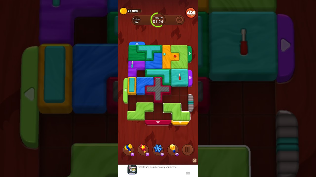 Color Wood Jam Level 982: Color Wood Jam Level 982