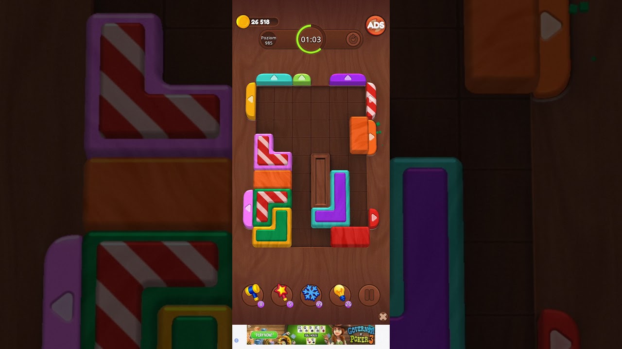 Color Wood Jam Level 985: Color Wood Jam Level 985