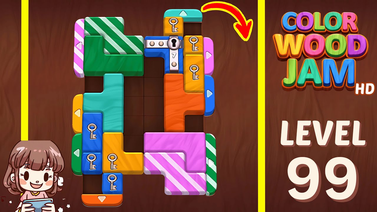 Color Wood Jam Level 99: Color Wood Jam Level 99