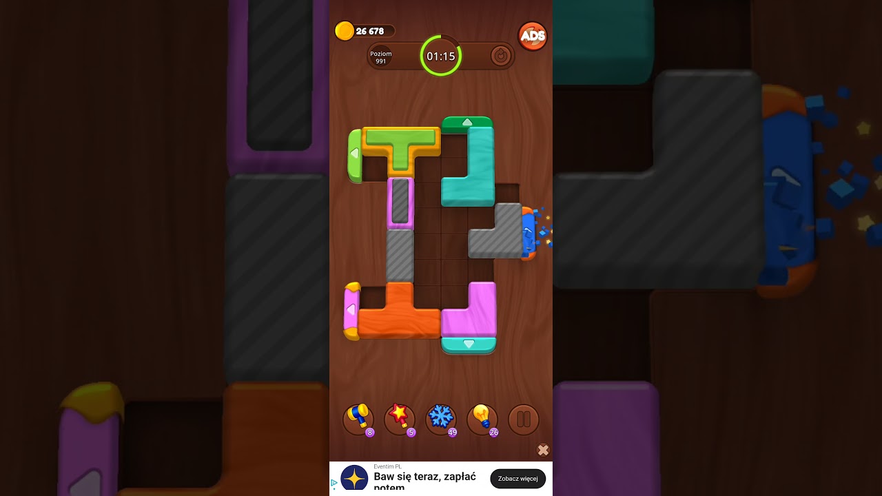 Color Wood Jam Level 991: Color Wood Jam Level 991